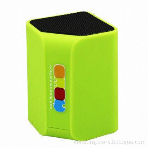 Portable Bluetooth Speaker, Exclusive Design, Measures 48 x 48 x 71mm